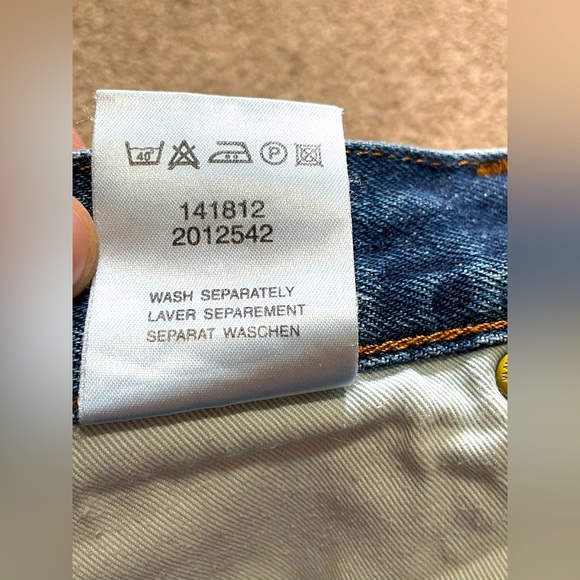 VINTAGE G-STAR RAW “SHORTCUT US FIRST” SELVEDGE DENIM 34x32 OG PAIR CRAZY RARE!! - Picture 16 of 16